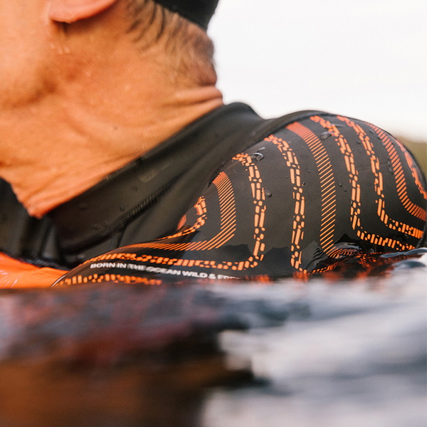 2026 Orca Heren Vitalis Breast Stroke Open Water Swim Rug Ritssluiting Wetsuit NN2B0501 - Black